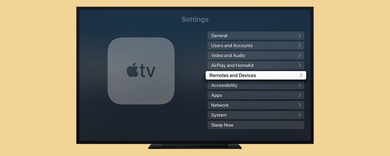 Как открыть пульт apple tv